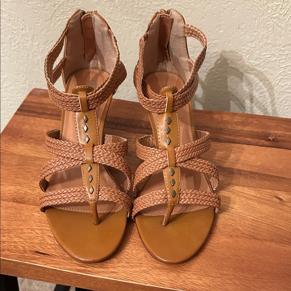 Women's Diba Braided Strappy Sandals - Tan